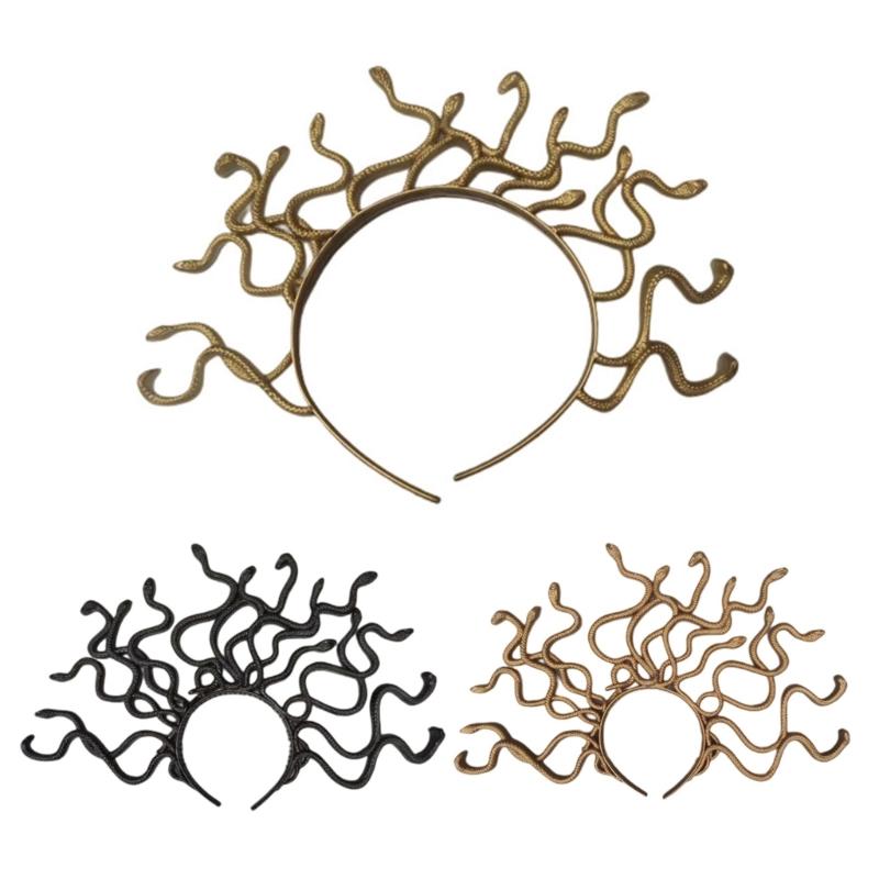 Vintage Medusa Snake Costume Headband halloween Medusa Headband Cosplay Dressup Halloween Costume Party Masquerade Party