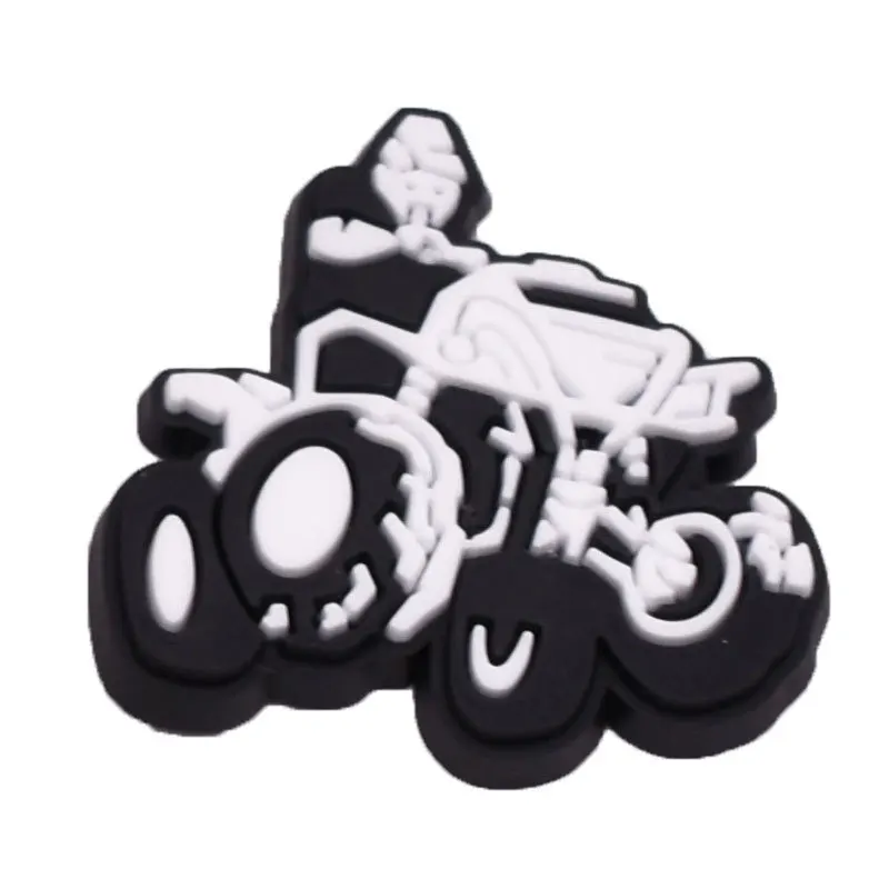 Skull Shoe Charms for Crocs Accessories Punk Badge Unisex Sandals Buckle Men Pins Decoration Jeans Wholesale Shoes Accessories