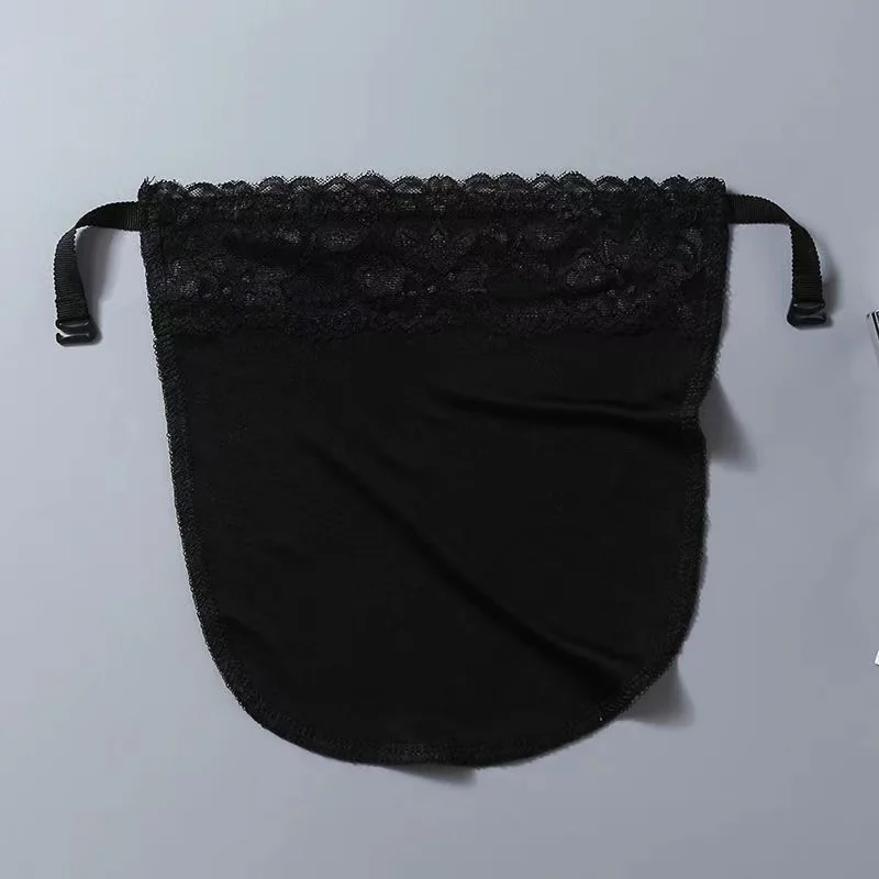 New Silk Tube Bra With Elastic Band Women Easy Clip-on Lace Solid Color Mock Camisole Insert Wrapped Chest Tube Tops Fake Collar