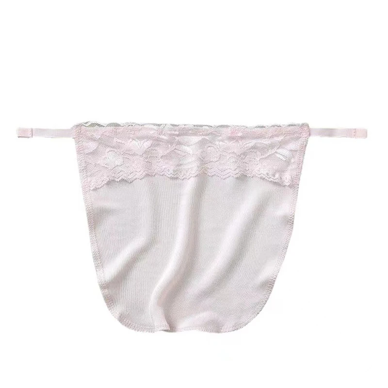 New Silk Tube Bra With Elastic Band Women Easy Clip-on Lace Solid Color Mock Camisole Insert Wrapped Chest Tube Tops Fake Collar