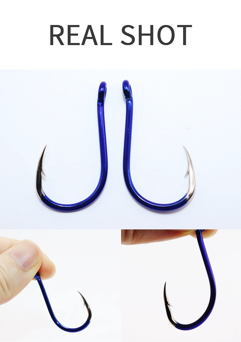 ZYZHE Fishing Hooks 12 Sizes High Carbon Steel Sharp Offset Hook Point Universal Circle Saltwater Freshwater CHINU Hooks
