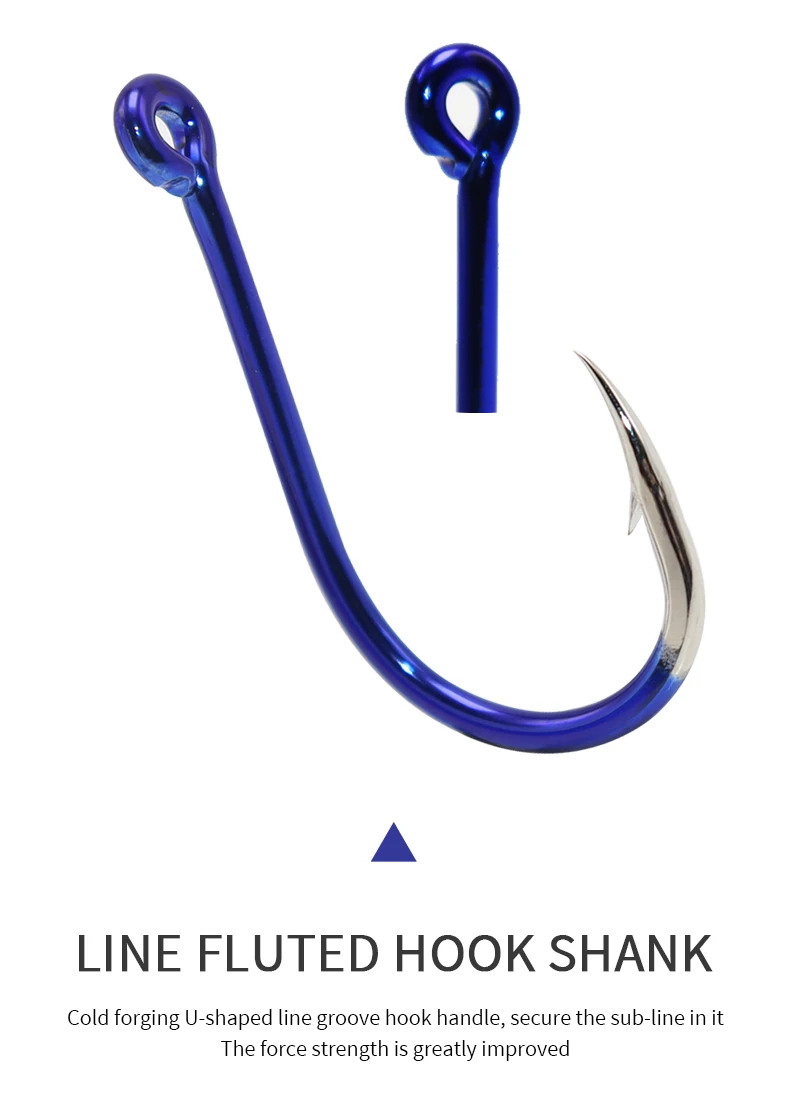 ZYZHE Fishing Hooks 12 Sizes High Carbon Steel Sharp Offset Hook Point Universal Circle Saltwater Freshwater CHINU Hooks