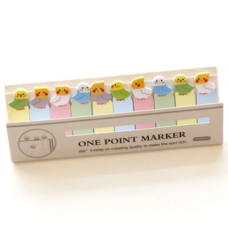 Korean Stationery Cartoon Animal Cute Sit N Times Paste Personality Mini Note Post Sticky Notes Cute Stationary Supplies