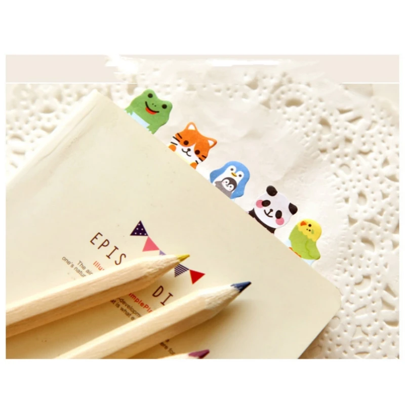 Korean Stationery Cartoon Animal Cute Sit N Times Paste Personality Mini Note Post Sticky Notes Cute Stationary Supplies
