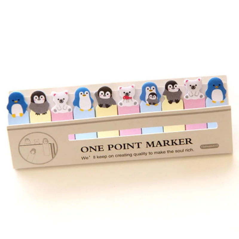 Korean Stationery Cartoon Animal Cute Sit N Times Paste Personality Mini Note Post Sticky Notes Cute Stationary Supplies