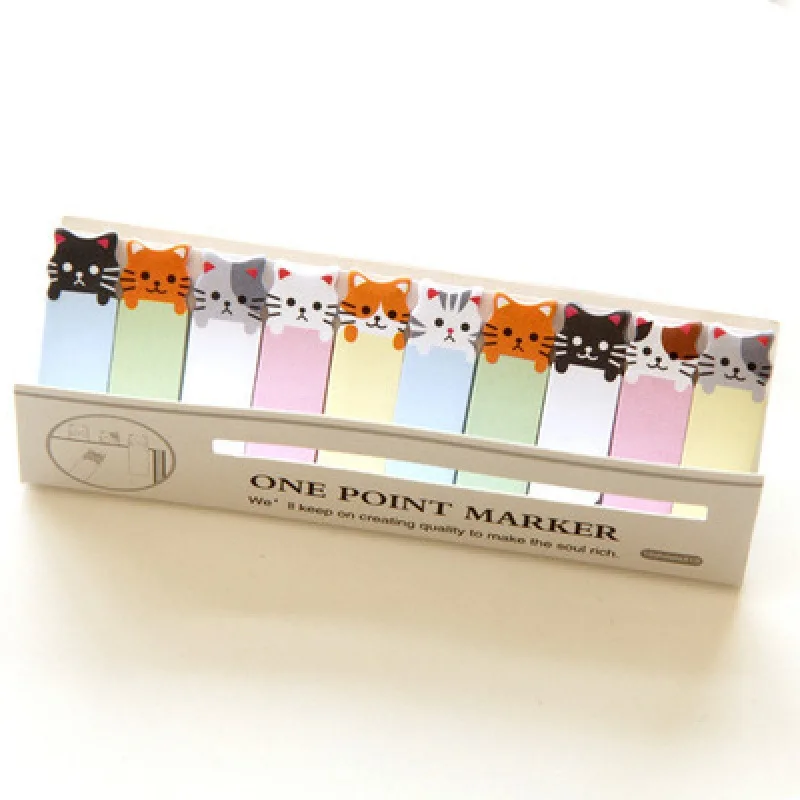 Korean Stationery Cartoon Animal Cute Sit N Times Paste Personality Mini Note Post Sticky Notes Cute Stationary Supplies