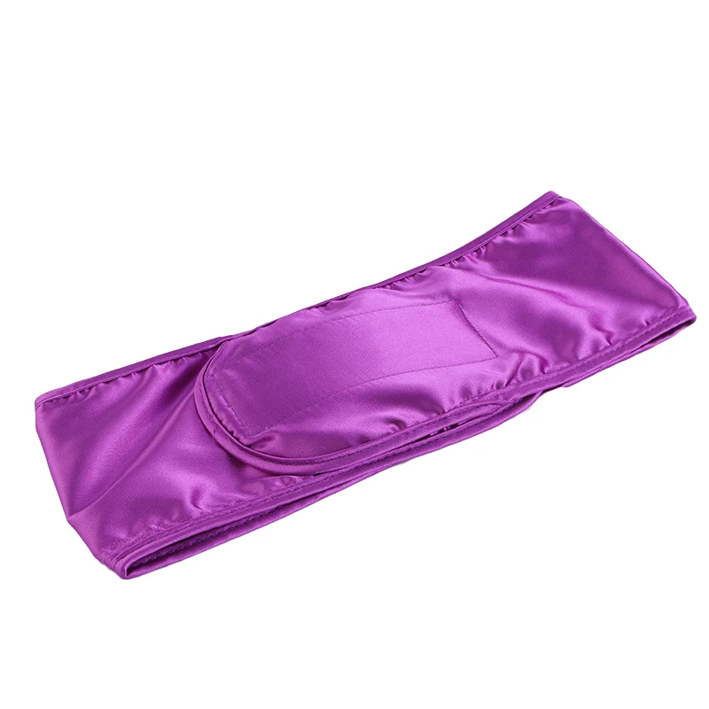 Women Silky satin Adjustable SPA Facial Headband Bath Makeup Hair Band Headbands for Face Washing Soft Toweling Hair Accessories