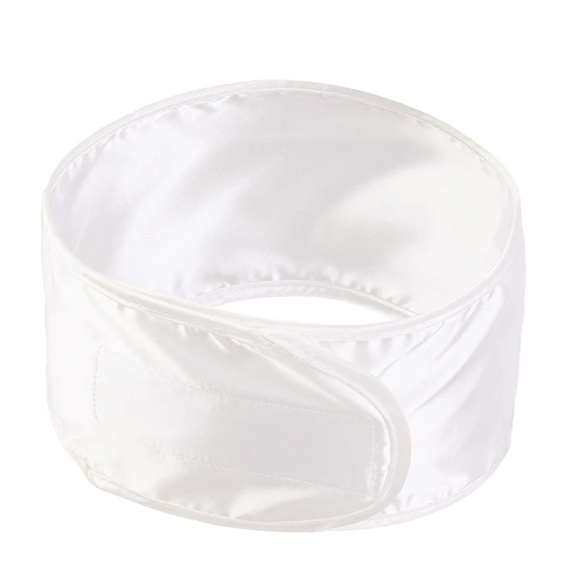 Women Silky satin Adjustable SPA Facial Headband Bath Makeup Hair Band Headbands for Face Washing Soft Toweling Hair Accessories