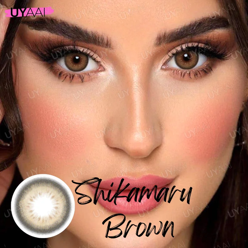 UYAAI 1 Pair Pupils Color Contact Lenses Green Colored Lenses Natural Colored Eye Lenses Cosmetics Eye Color Lenses