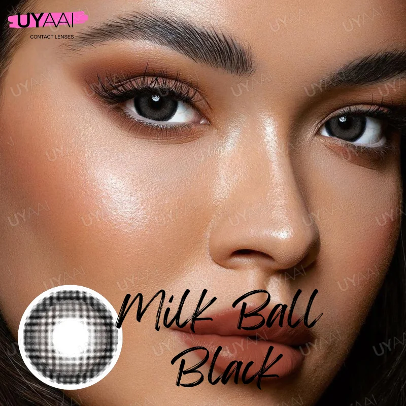 UYAAI 1 Pair Pupils Color Contact Lenses Green Colored Lenses Natural Colored Eye Lenses Cosmetics Eye Color Lenses