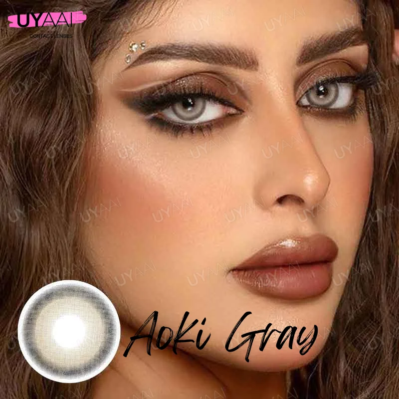 UYAAI 1 Pair Pupils Color Contact Lenses Green Colored Lenses Natural Colored Eye Lenses Cosmetics Eye Color Lenses