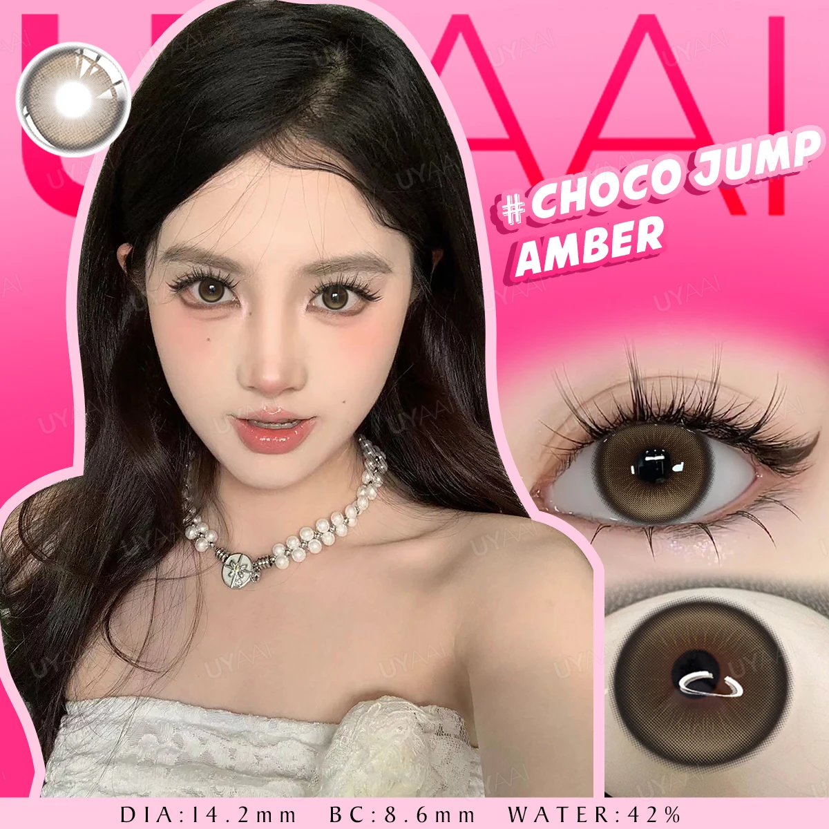 UYAAI 1 Pair Pupils Color Contact Lenses Green Colored Lenses Natural Colored Eye Lenses Cosmetics Eye Color Lenses