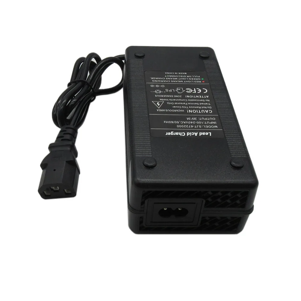 36V 5A Lead Acid Charger 36 Volt 5A 30AH 50AH Battery Fast Chargers 43.2V IEC 3Pin XLRM GX16 Connector