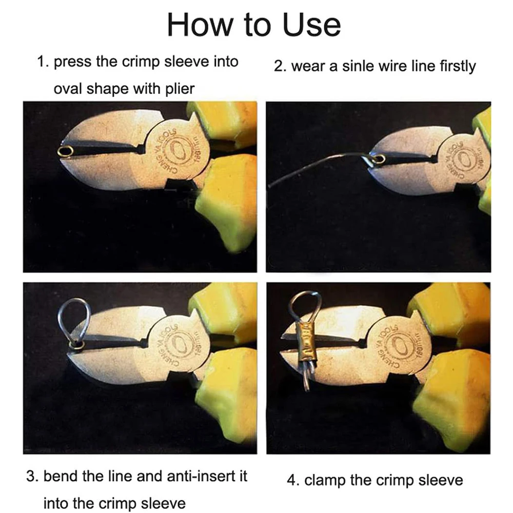 100Pcs Single Barrel Crimp Sleeves Copper Tube Fishing Line Crimping Loop Sleeves Cable Ferrule Wire Rope Connector Rigging