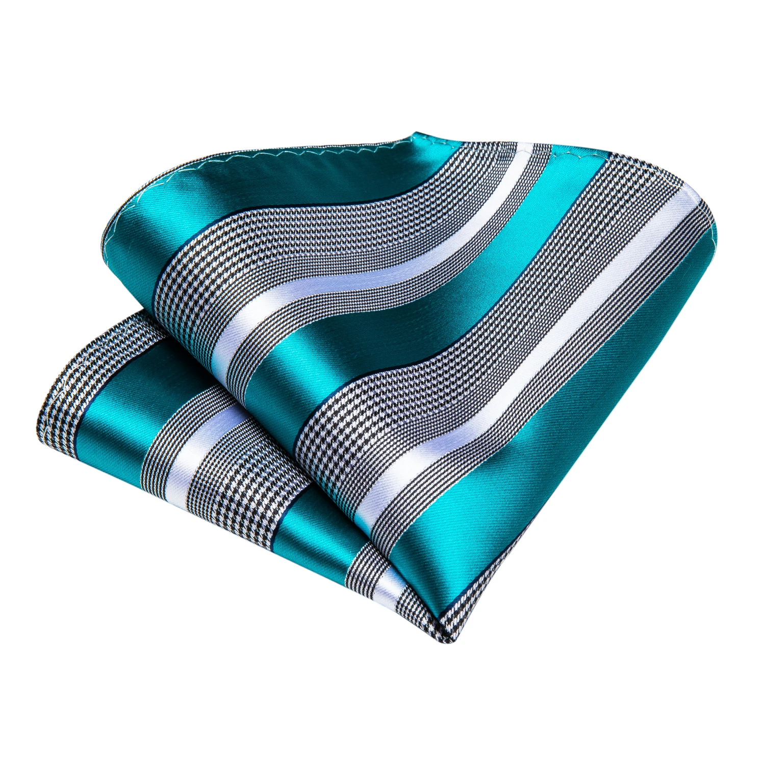 Fashion Classic Striped Plaid Mens Tie Set 8cm Wedding Party Necktie Handkerchief Cufflinks Accessories Gift for Men