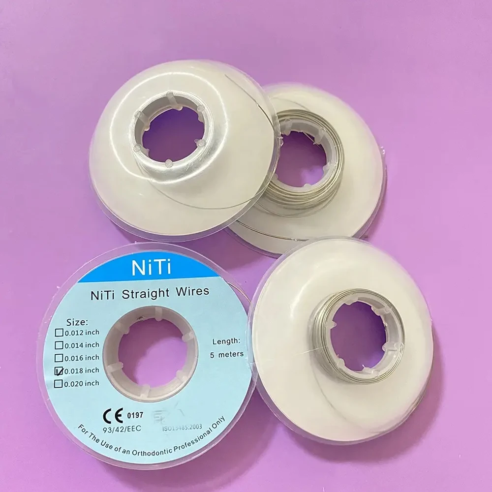PIORPOY Dental Orthodontic Niti Straight Wire Ortodoncia Ortho Super Elastic ArchWire Round 5 M Dentistry Treatment Materials