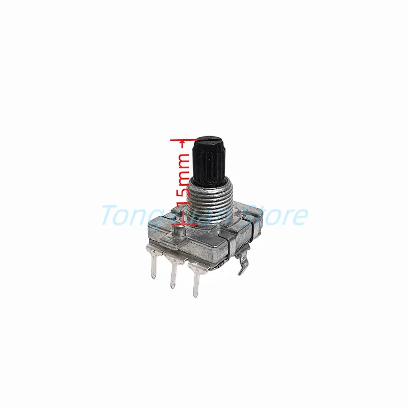 1pc EC16 Rotary Encoder 24 Position 24 Pulse Digital Rotary 3Pins Amplifier Volume Switch Induction Cooker Switch 15/20MM