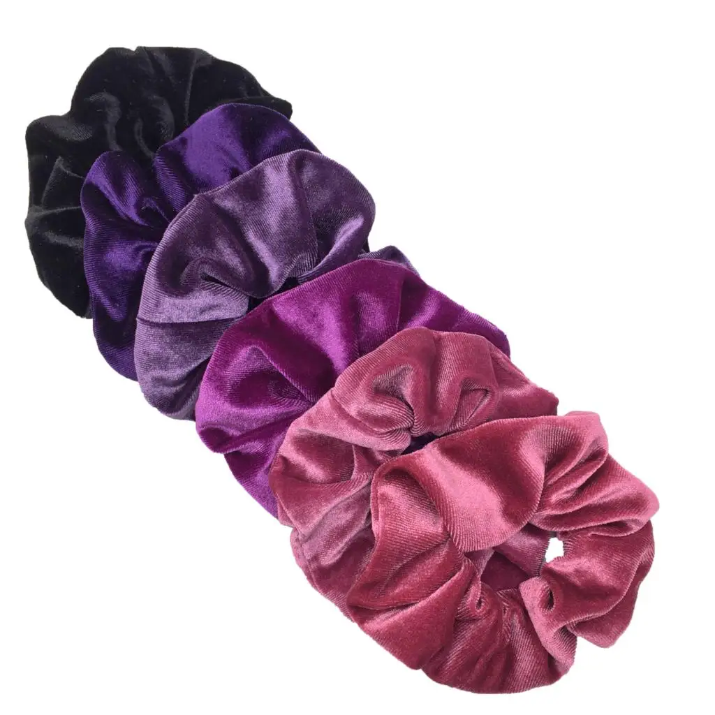 6pcs/lot Hair Scrunchies Accessories Elastic Band Holder Headwear Ties Tie Dye Color Leopard Velvet Neon Women Girls Scrunchy