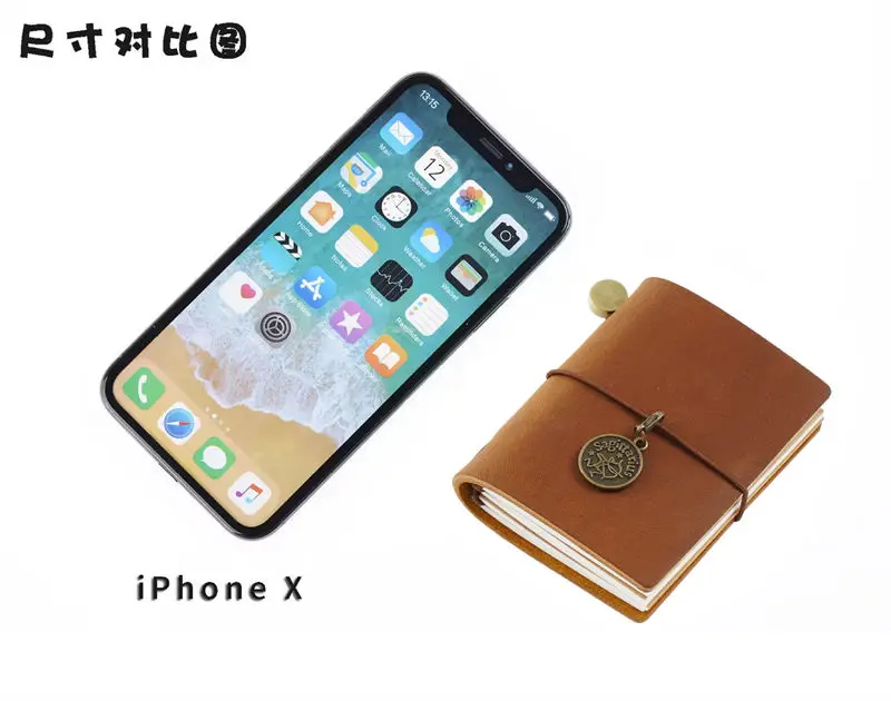 Handmade Vintage Traveler Booklet Mini Edition MINI Loose-leaf Notebook Top Layer Cowhide Pocket Diary Book Notebook