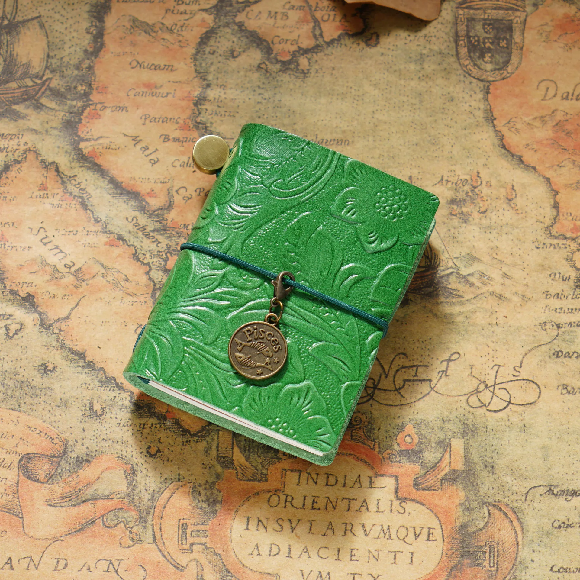 Handmade Vintage Traveler Booklet Mini Edition MINI Loose-leaf Notebook Top Layer Cowhide Pocket Diary Book Notebook