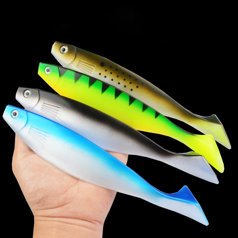 Super large soft bait T-tail large mackerel sea fishing soft bait 23.5cm68 grams deep-sea lure soft fish artificial bait