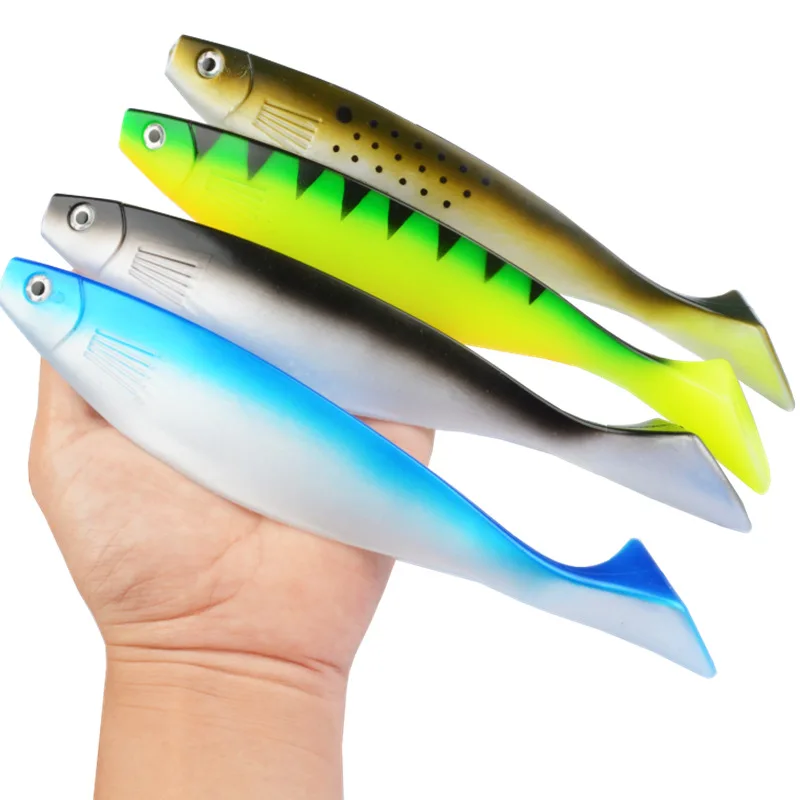 Super large soft bait T-tail large mackerel sea fishing soft bait 23.5cm68 grams deep-sea lure soft fish artificial bait