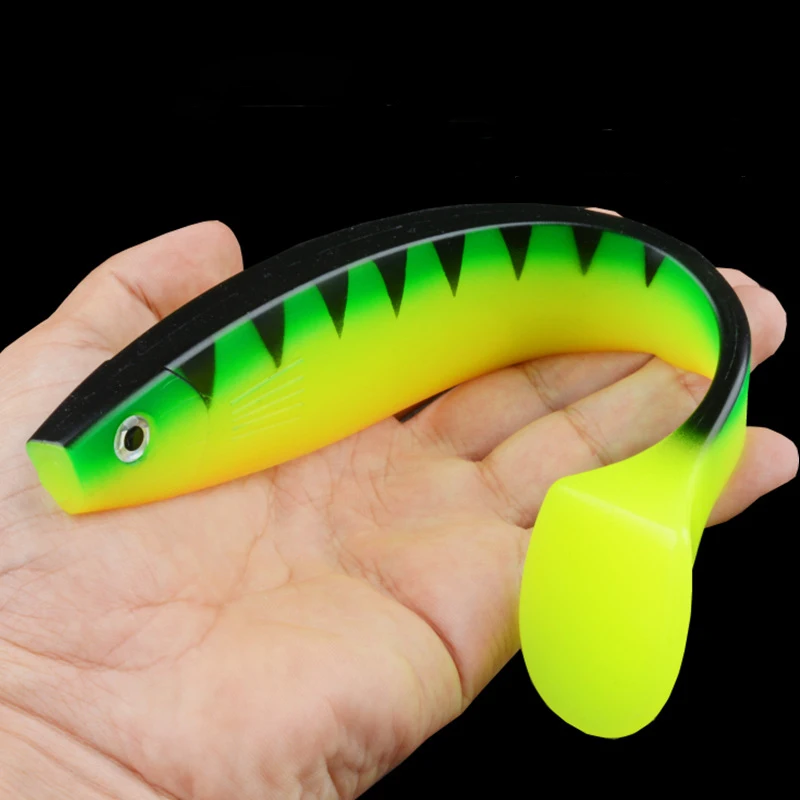 Super large soft bait T-tail large mackerel sea fishing soft bait 23.5cm68 grams deep-sea lure soft fish artificial bait