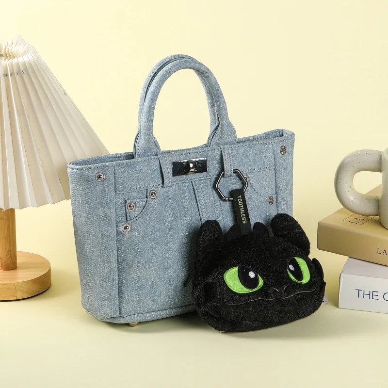 Genuine Classic Anime Small Pendants Plush Keychains Toothless Dolls Stuffed Animals Christmas Birthday Gifts For Kids