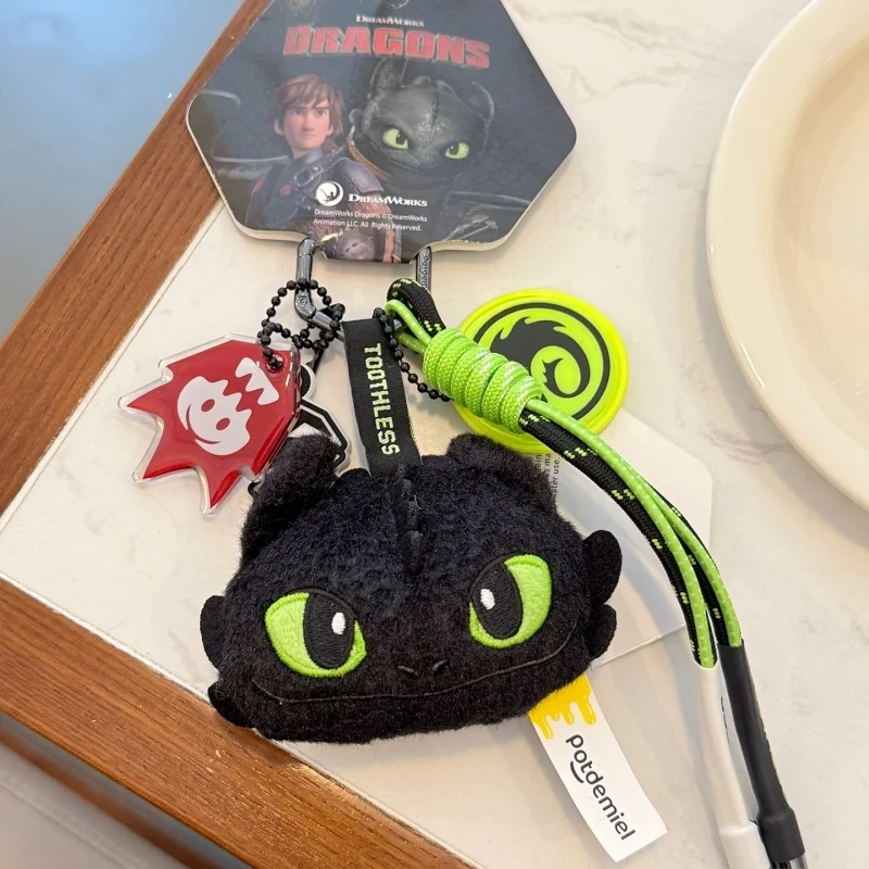 Genuine Classic Anime Small Pendants Plush Keychains Toothless Dolls Stuffed Animals Christmas Birthday Gifts For Kids