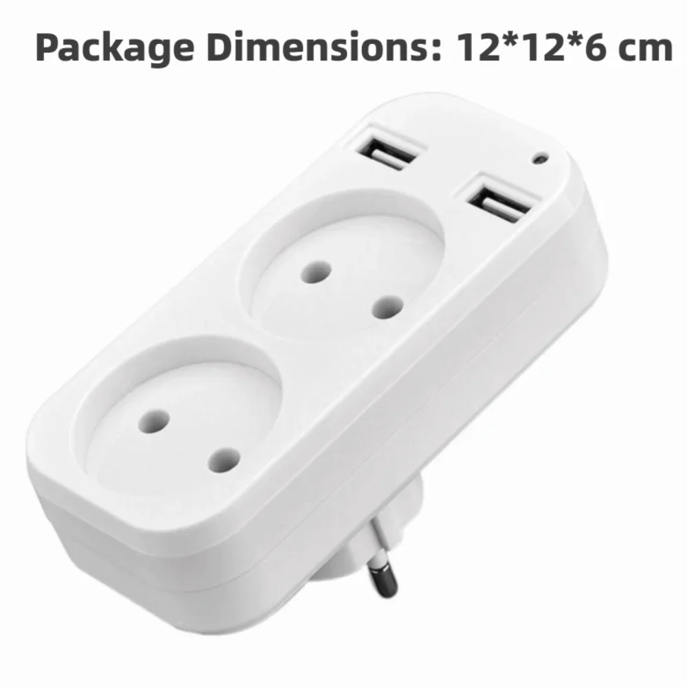 Multi Functional Socket Wall USB Plug Type C Adapter Double USB Socket For Phone Charge Double Port Extension Electrical Outlet