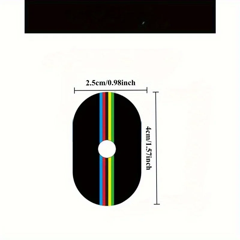 2PCS/sheet Dancehall Bicycle Wheel Blowhole Decoration Sticker, UCI Style Cycling Rally Personalized Decoration