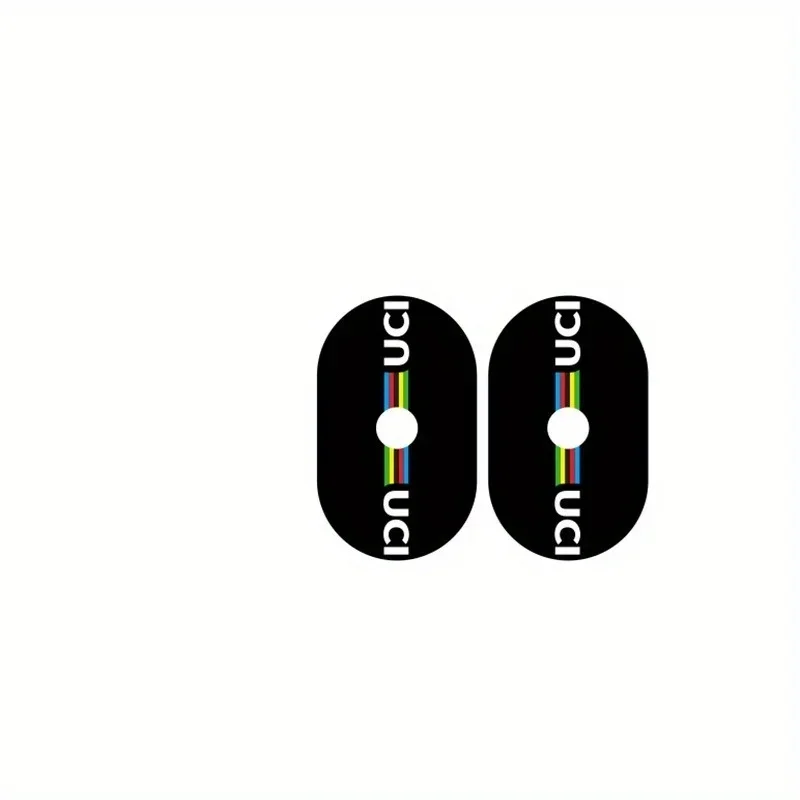 2PCS/sheet Dancehall Bicycle Wheel Blowhole Decoration Sticker, UCI Style Cycling Rally Personalized Decoration