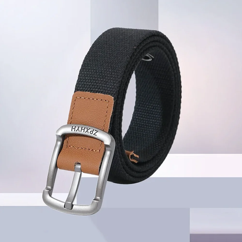 3.5cm New Style Pin Buckle Canvas Belt Men's Women's Woven Belt Young Student Jeans Belts for Men Luxury Designer Brand Belt