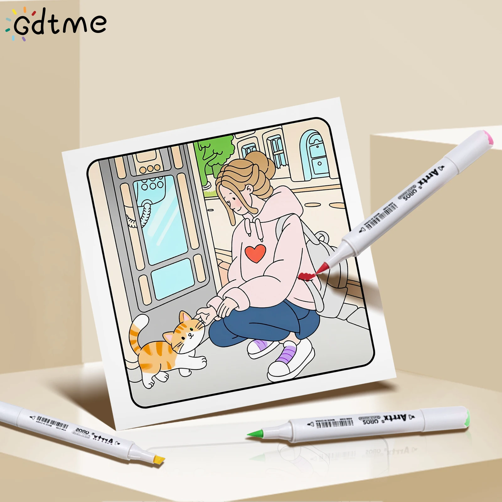 COZY BESTIES: Coloring Book for Adults And Teens Featuring Cute Cozy Daily Activities for Relaxation DIY Painting Drawing Gift