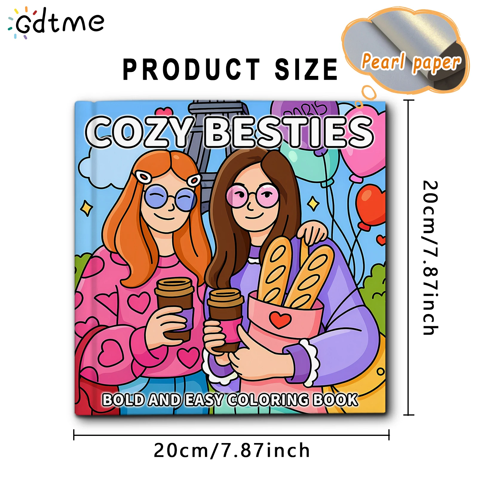 COZY BESTIES: Coloring Book for Adults And Teens Featuring Cute Cozy Daily Activities for Relaxation DIY Painting Drawing Gift