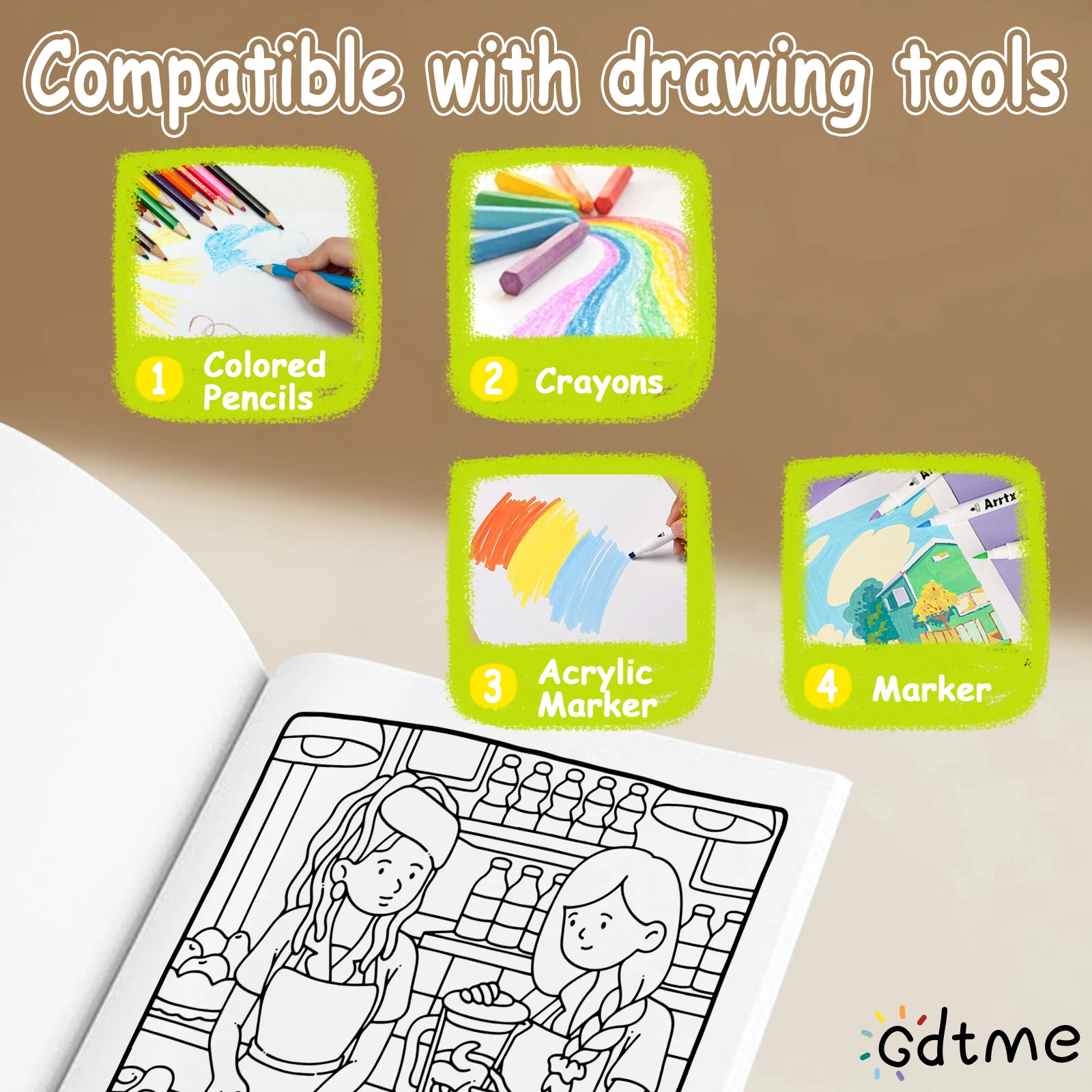 COZY BESTIES: Coloring Book for Adults And Teens Featuring Cute Cozy Daily Activities for Relaxation DIY Painting Drawing Gift