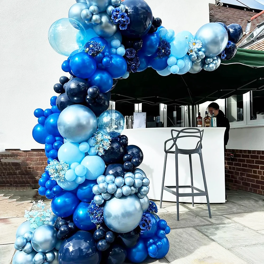5/10/12inch Metallic Pink Blue Balloons Chrome Hot Pink Rose Gold Balloon Baby Shower Boy Girl Birthday Wedding Party Decoration