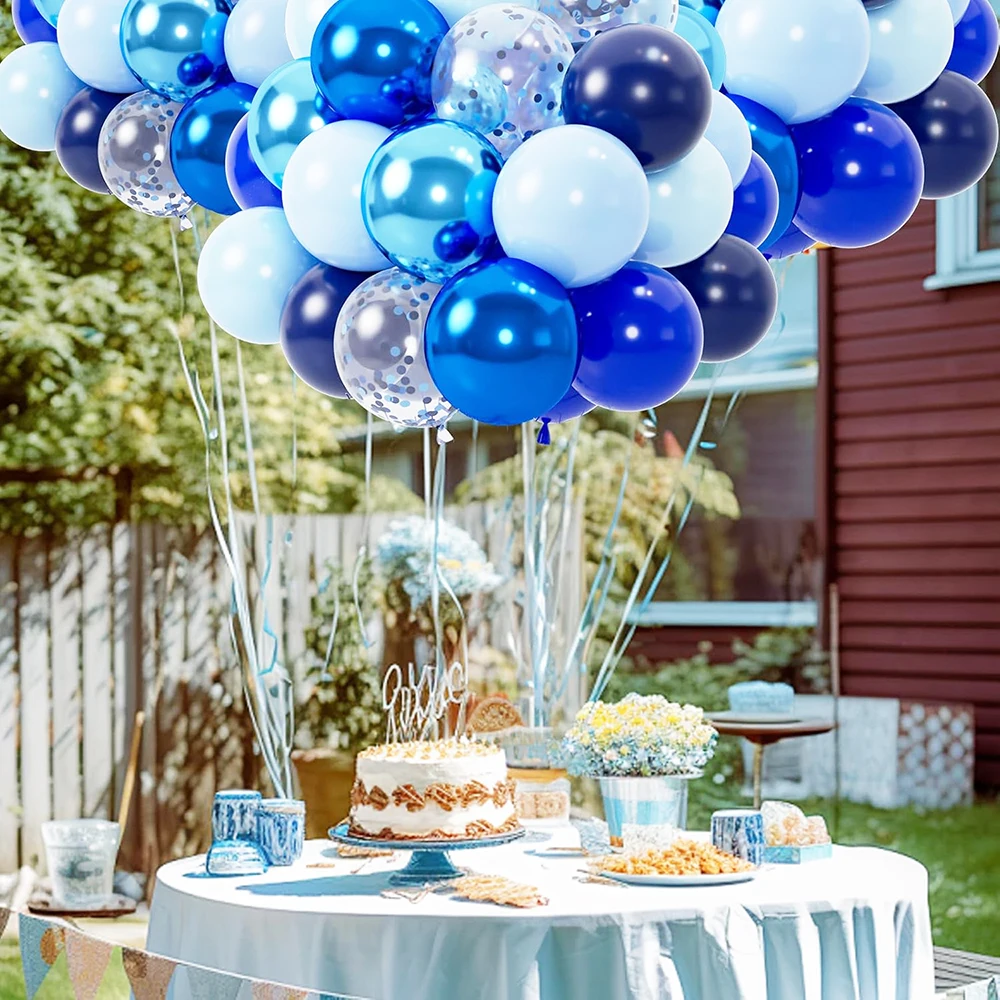 5/10/12inch Metallic Pink Blue Balloons Chrome Hot Pink Rose Gold Balloon Baby Shower Boy Girl Birthday Wedding Party Decoration