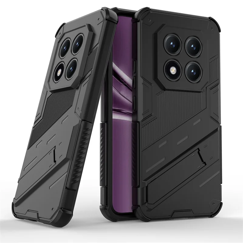 Note15 Pro+ Case Car Magnetic Armor Shockproof Stand Phone Cases for Xiaomi Redmi Note 15 Pro Plus Note15Pro Plus 5G Back Cover