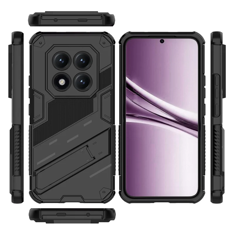Note15 Pro+ Case Car Magnetic Armor Shockproof Stand Phone Cases for Xiaomi Redmi Note 15 Pro Plus Note15Pro Plus 5G Back Cover