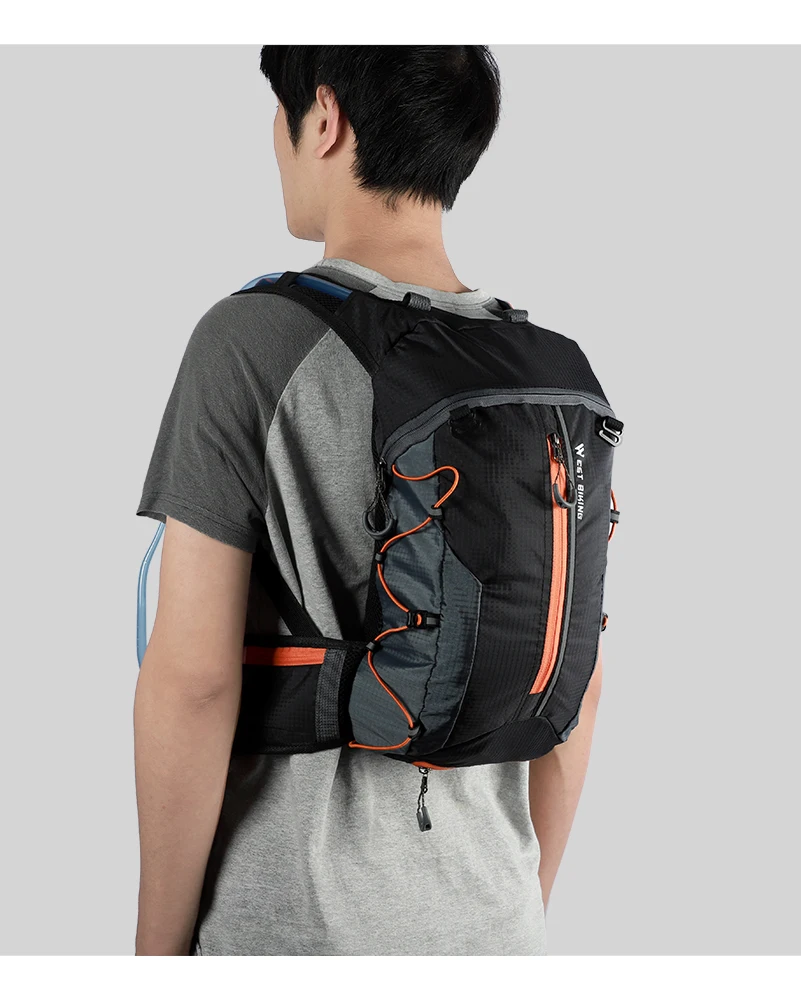 WEST BIKING Outdoor Water Repellent Sports Bag Cycling Hydration Backpack Travel Hiking Climbing MTB Road Bicycle Backpack