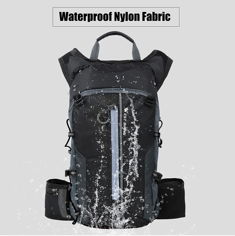 WEST BIKING Outdoor Water Repellent Sports Bag Cycling Hydration Backpack Travel Hiking Climbing MTB Road Bicycle Backpack