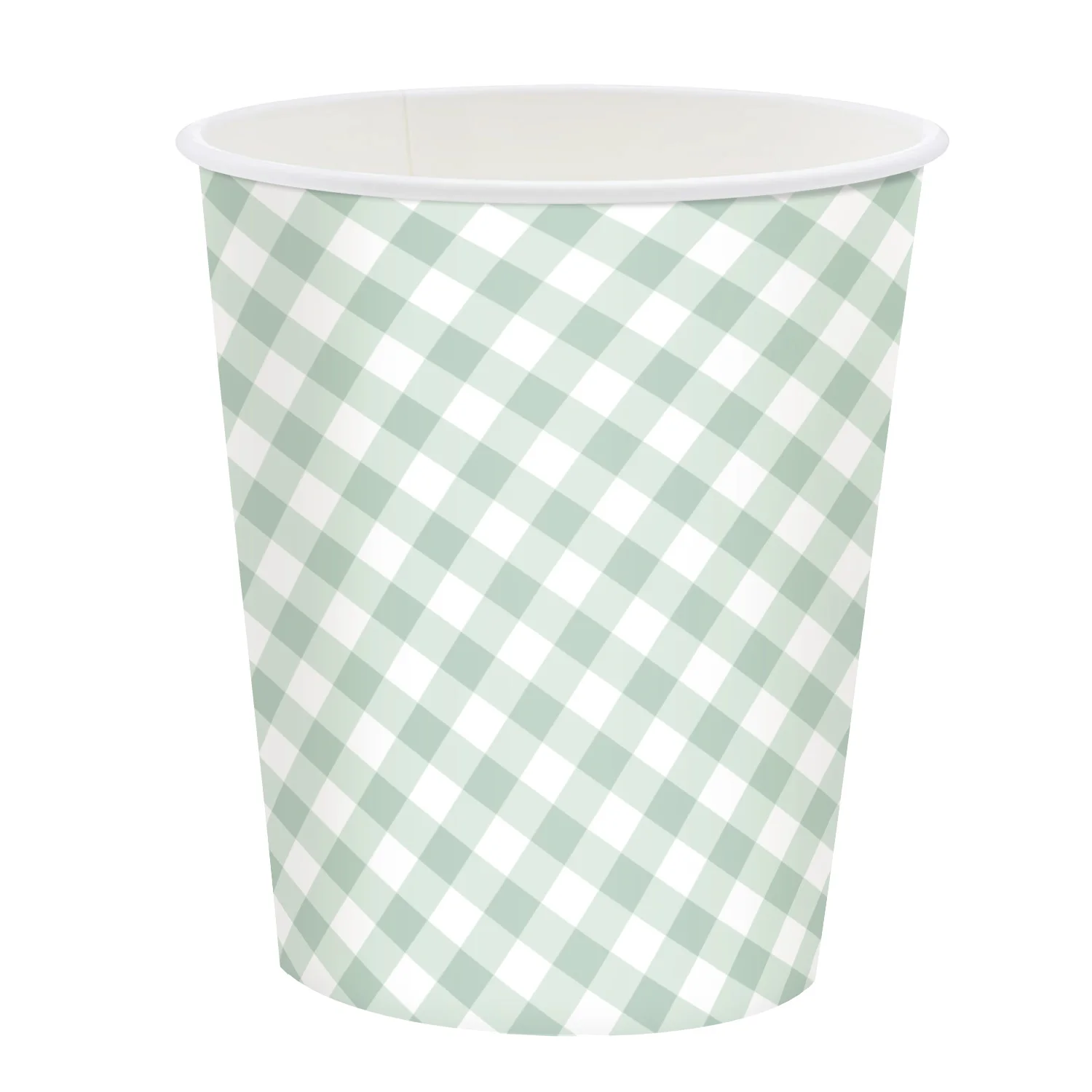 New Lace Green Grid Themed Party Tableware, Paper Cups, Plates, Napkins, Tablecloths, Baby Showers, Birthdays, Party Tableware