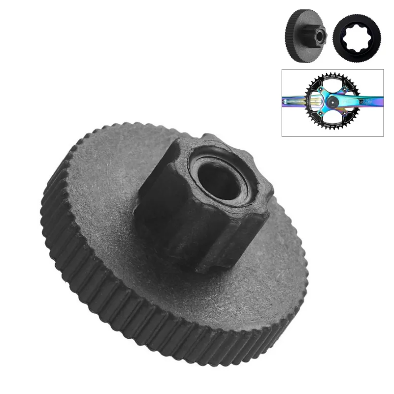 Bicycle Crank Cap Tool for Shimano Hollowtech II Cranksets, Crank Arm Preload Adjusting Bolt Wrench for Installation & Removal