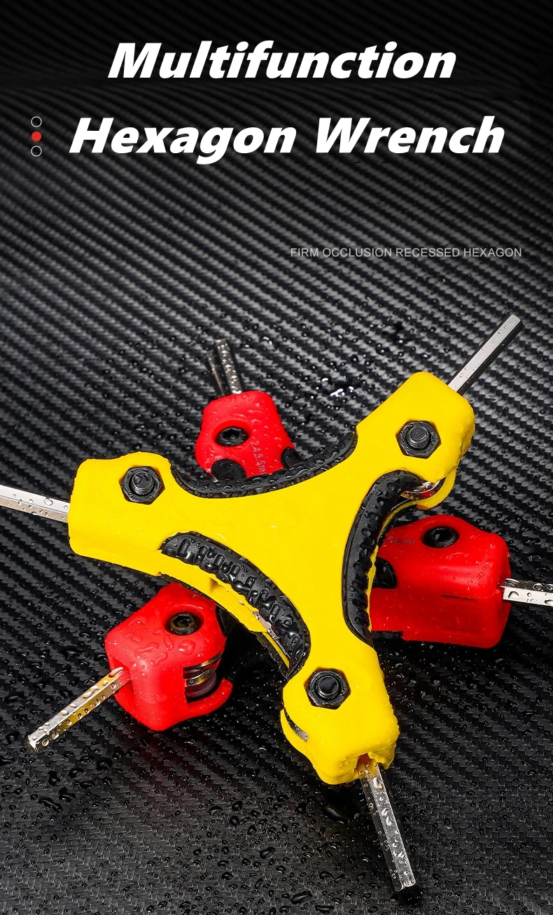 9 in 1 Folding Hex Key Set, Portable Allen Key With Ergonomic Handle,Metric (1.5mm, 2mm, 2.5mm, 3mm, 4mm, 4.5mm, 5mm, 5.5mm,6mm)