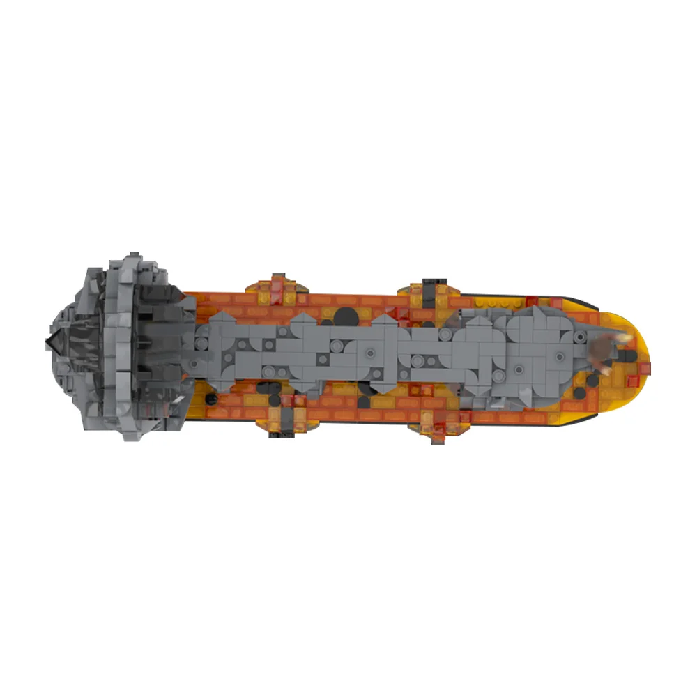 Gobricks MOC-226536 Rings Movie The Fires of Mount Doom Building Blocks The Fires of Mount Doom Bricks Toys Gift