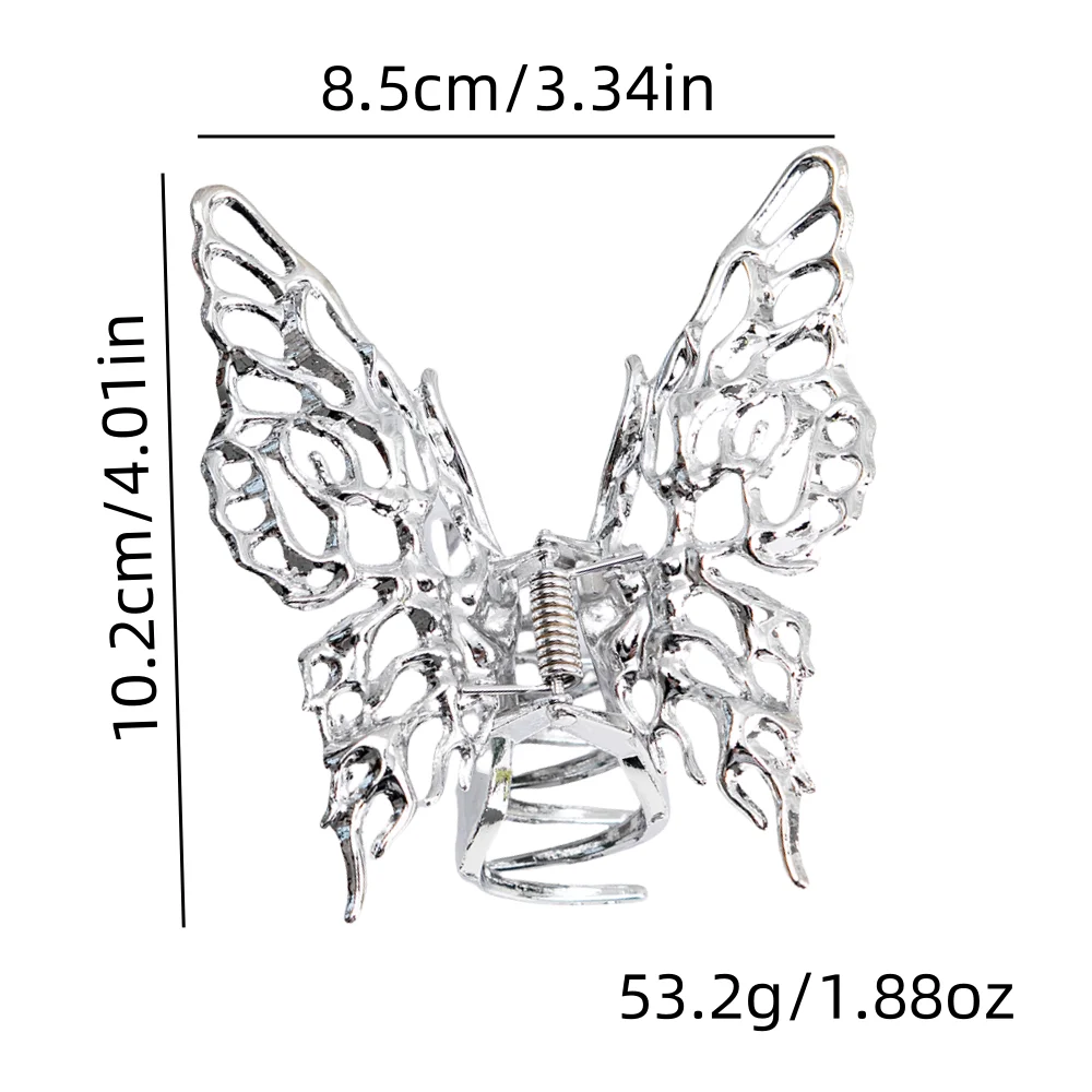 The 1PC alloy butterfly elegant back head gripper is suitable for daily holiday gifts