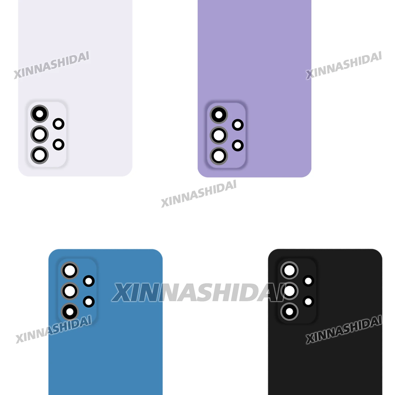 New Battery Cover for Samsung Galaxy A52 Back Cover Case Housing Cover Repair Parts Battery Cover Door