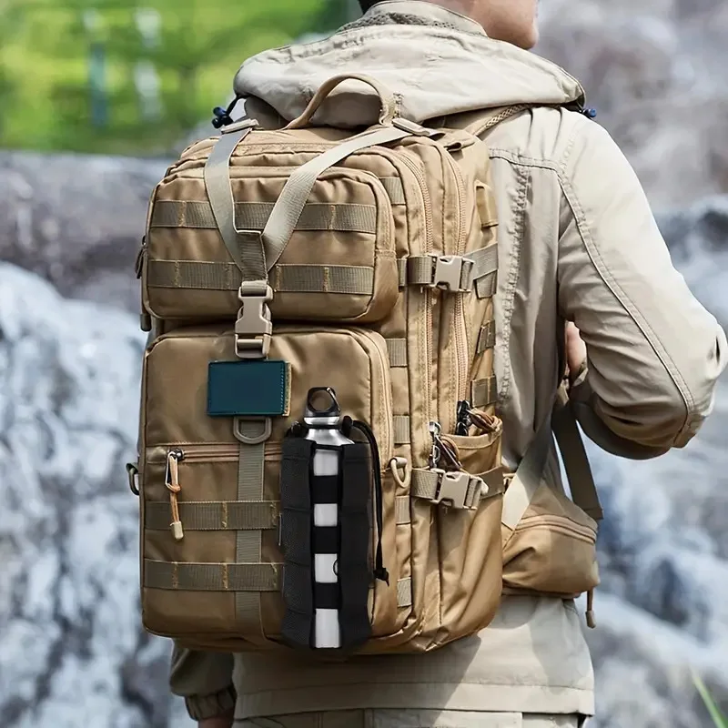 Adjustable Multifunctional Tactical Water Bottle Holder Outdoor Travel Portable Waist Bag for Sports Military Fan MOLLE