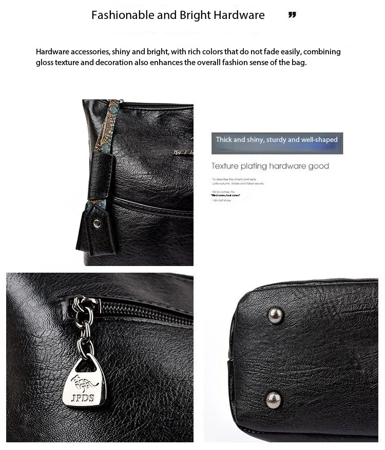 Luxury Brand Women PU Leather Messenger Bag Large Capacity Single Shoulder Crossbody Bag Soft Leather Handbag Fashion Female Gif